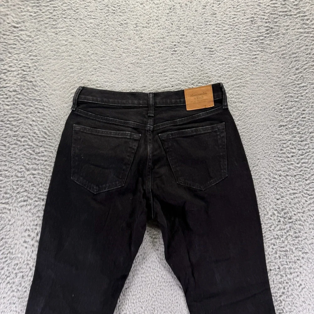 Abercrombie & Fitch Jeans Mens 28x32 Black Cotton Denim Skinny Athletic Workwear